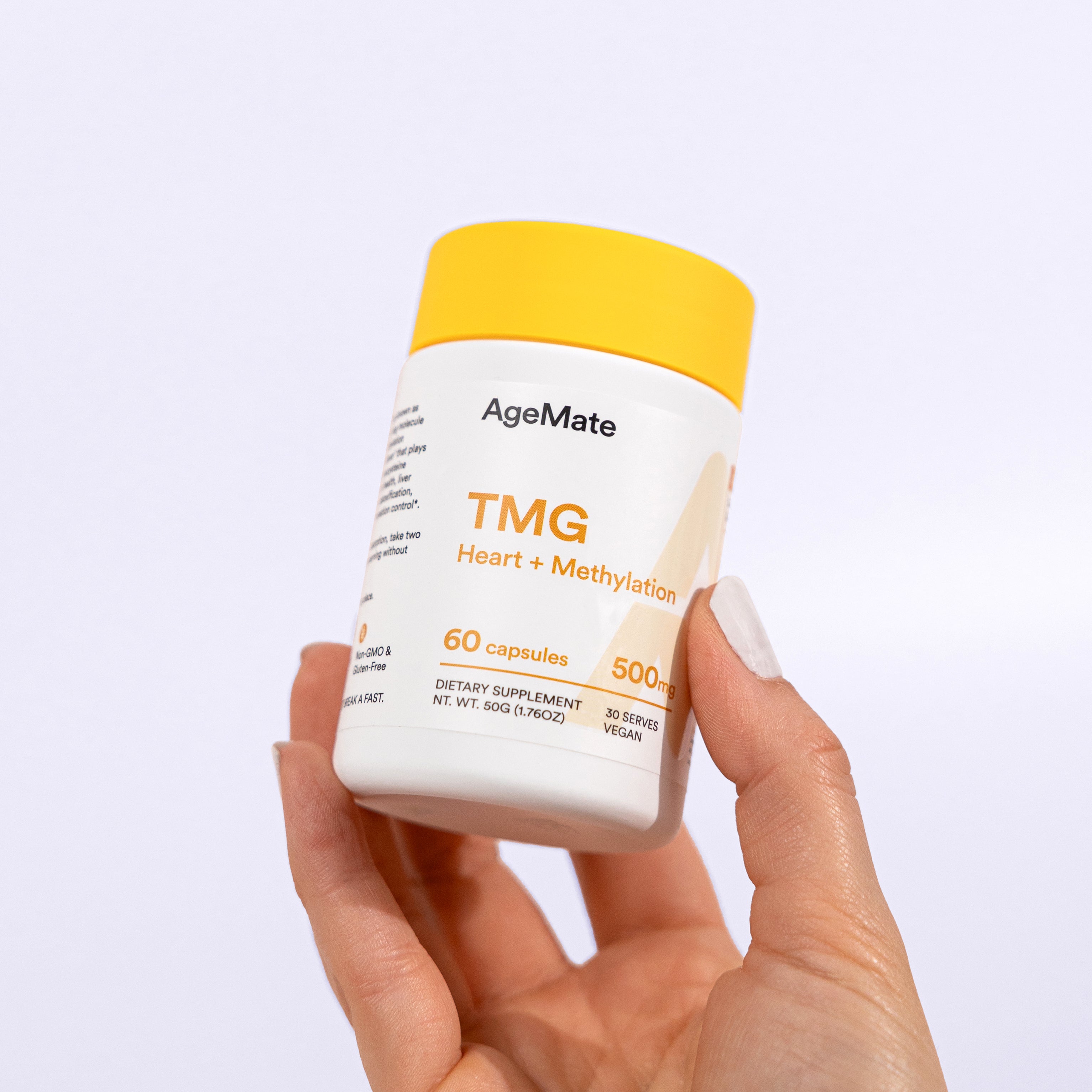 3-Pack of TMG (Betaine) for Methyl Donation (60 x 500mg Capsules)