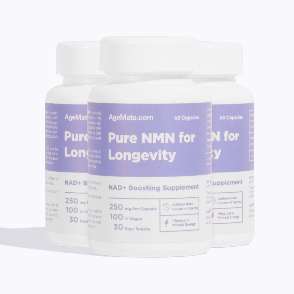 3-Pack of NMN Supplement for NAD+ (60 x 250mg Capsules)