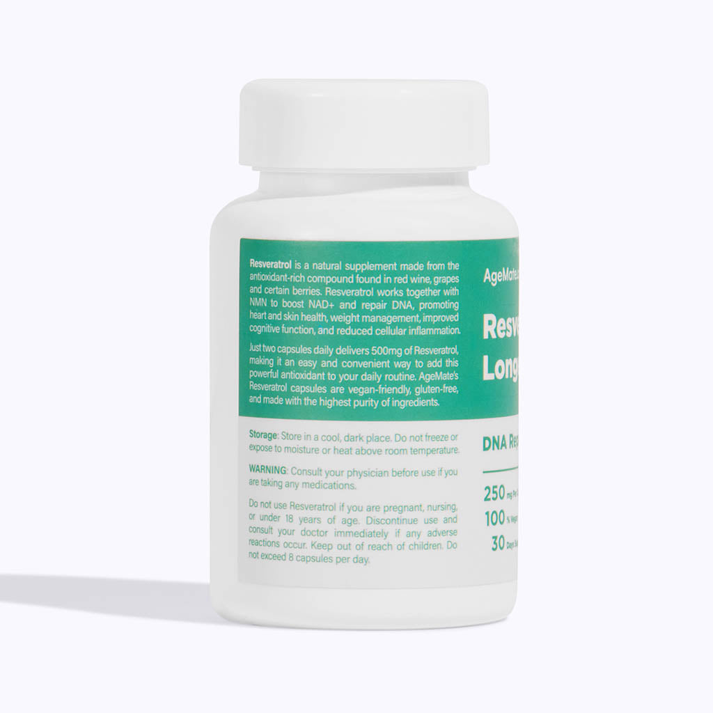 Resveratrol Supplement for DNA Repair (60 x 250mg Capsules)